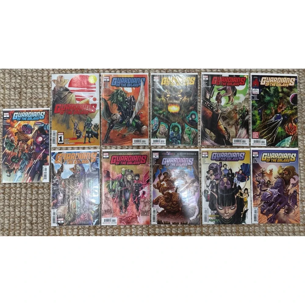 Lot x 11 GUARDIANS OF THE GALAXY Comic Books #1-10 LGY#181-190 + Annual 1 Marvel